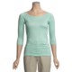 Boat Neck Shirt - 3/4 Sleeve (For Juniors)