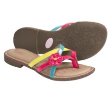 B.O.C. by Born Belinda Sandals (For Girls) in Fuchsia/Turquoise/Lime Patent - Closeouts