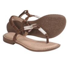B.O.C. by Born Cersei Thong Sandals (For Girls) in Tan/Gold Smooth - Closeouts
