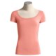Body Bark Scoop Neck Shirt - Modest, Micromodal®, Short Sleeve (For Women)