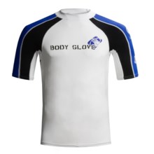 Body Glove 540 Rash Guard - Short Sleeve (For Men) in White/Black/Royal/White - Closeouts