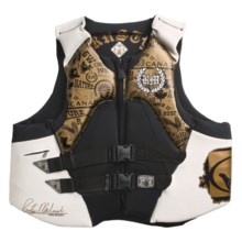 Body Glove 6W Rusty Malinoski Signature PFD Life Jacket - USCG-Approved, Type III (For Men) in Gold/White/Black - Closeouts