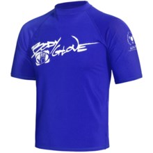 Body Glove Basic 6 oz. Lycra® Rash Guard - Short Sleeve (For Men) in Royal - Closeouts