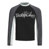 Body Glove Basic Deluxe 6 oz. Lycra® Shirt - Long Sleeve (For Men) in Black/Gunmetal/Bright Silver - Closeouts