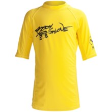 Body Glove Basic Rashguard - Short Sleeve (For Toddler, Kids and Youth) in Gold - Closeouts