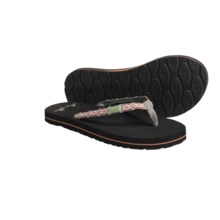 Body Glove Jaws Oriental Sandals - Flip-Flops (For Women) in Orange/Black - Closeouts