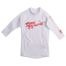 Body Glove Lycra® Rashguard - Long Sleeve (For Kids and Youth) in White/Red - Closeouts