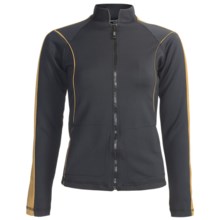 Body Up First Class Jacket (For Women) in Black/Gold - Closeouts