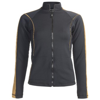 Body Up First Class Jacket (For Women) in Black/Gold