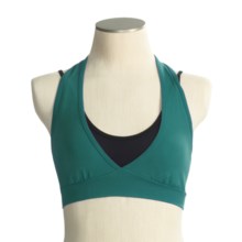 Body Up Fly Away Sport Top - Sleeveless (For Women) in Green/Black - Closeouts