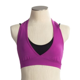 Body Up Fly Away Sport Top - Sleeveless (For Women) in Pink/Black
