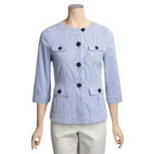 Bogner Andrea Jacket - Corded Cotton, 3/4 Sleeve (For Women) in Blue - Closeouts