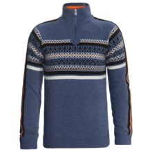 Bogner Arnor Knit Sweater - Zip Neck (For Men) in Sea Blue - Closeouts