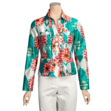 Bogner Caroll Jacket - Silk Print (For Women) in Multi - Closeouts