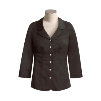 Bogner Cotton Melva Blouse - 3/4 Sleeve (For Women) in Black