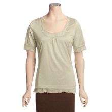 Bogner Della Shirt - Rayon-Cotton, Short Sleeve (For Women) in Beige - Closeouts