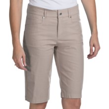Bogner Fini-G Techno-Stretch Gabardine Golf Shorts (For Women) in Champagne - Closeouts