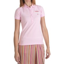 Bogner Fire + Ice Letizia Cotton Pique Polo Shirt - Short Sleeve (For Women) in Shell Pink - Closeouts
