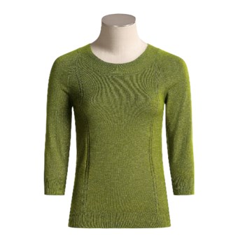 Bogner Gela Knit Shirt - 3/4 Sleeve (For Women) in Avacado