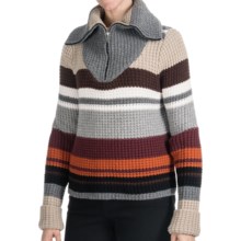 Bogner Kalea Sweater - Wool-Cashmere, Zip Neck (For Women) in Multi Color - Closeouts