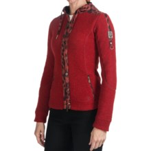 Bogner Lou Hooded Wool Jacket (For Women) in Bordeaux - Closeouts