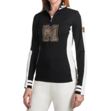 Bogner Mabelle Shirt - Zip Neck, Long Sleeve (For Women) in Black - Closeouts
