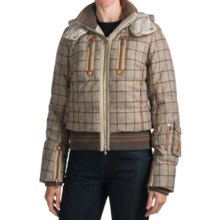 Bogner Malu Down Ski Jacket - Checkered, Insulated (For Women) in Khaki Checkered - Closeouts