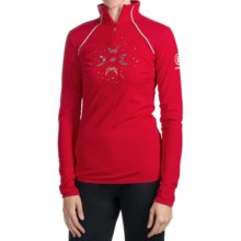 Bogner Marea Base Layer Top - Zip Neck, Long Sleeve (For Women) in Chili - Closeouts