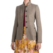 Bogner Patrice New Wool Blazer - Mandarin Collar (For Women) in Grey/Beige - Closeouts