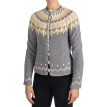 Bogner Raphaela Cardigan Sweater - Wool-Cashmere (For Women) in Light Grey - Closeouts