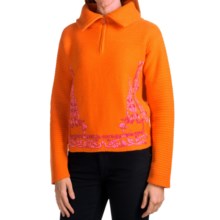 Bogner Stanja Sweater - Zip Neck, Wool-Cashmere (For Women) in Tangerine - Closeouts