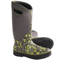 Bogs Footwear Classic High Mumsie Rain Boots - Rubber (For Women) in Grey - Closeouts