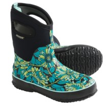 Bogs Footwear Classic Mid Mumsie Rain Boots - Waterproof (For Women) in Black - Closeouts