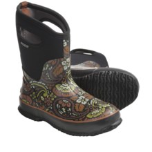 Bogs Footwear Classic Mid Tuscany Rubber Boots - Waterproof, Insulated (For Women) in Black/Brown - Closeouts