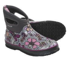 Bogs Footwear Classic Short May Flowers Rain Boots - Waterproof (For Women) in Grey - Closeouts