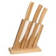Boker Ceramic and Bamboo Knife Set with Block - 3-Piece
