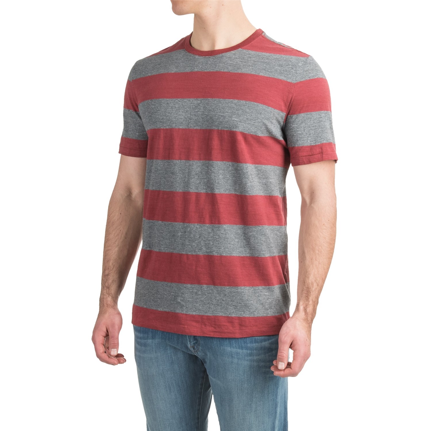 Bold Striped TShirt (For Men) Save 72