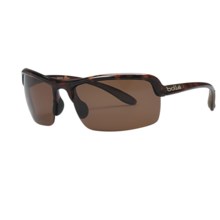 Bolle Dash Sunglasses - Polarized in Dark Tortoise/A-14 Amber - Closeouts