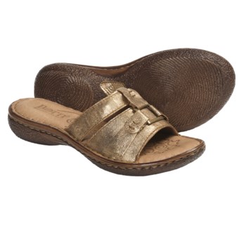 Born Beatrice Leather Sandals (For Women) in Gold Metallic