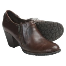 Born Carteret Side Zip Ankle Boots - Leather (For Women) in Brown Full Grain - Closeouts