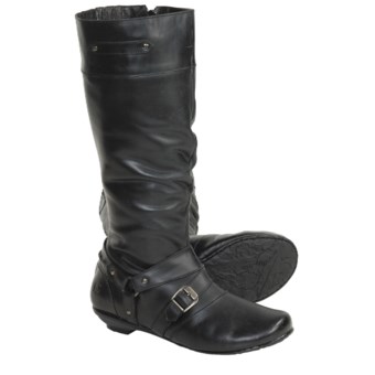 Born Cecelia Boots - Leather (For Women) in Black