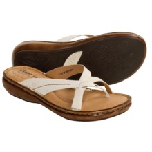 Born Charub Leather Sandals (For Women) in White - Closeouts