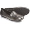 Born Joanie Shoes - Leather, Slip-Ons (For Women) in Dark Brown Metallic