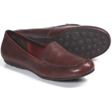 Born Joanie Shoes - Leather, Slip-Ons (For Women) in Red Burnished - Closeouts