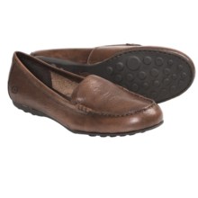 Born Joanie Shoes - Leather, Slip-Ons (For Women) in Tan Burnished Leather - Closeouts