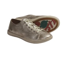 Born Kai Shoes - Nubuck (For Women) in Panna Cotta Metallic - Closeouts