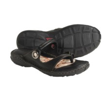Born Lin Thong Sandals - Leather (For Women) in Black - Closeouts