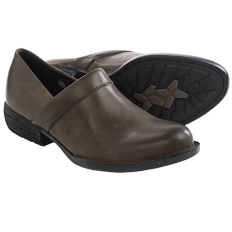 Born Marka Leather Shoes Slip Ons For Women