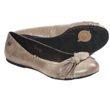 Born Molly Shoes - Leather, Slip-Ons (For Women) in Cream Leather - Closeouts