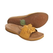 Born Roca Sandals - Leather Slides (For Women) in Giallo Oro - Closeouts